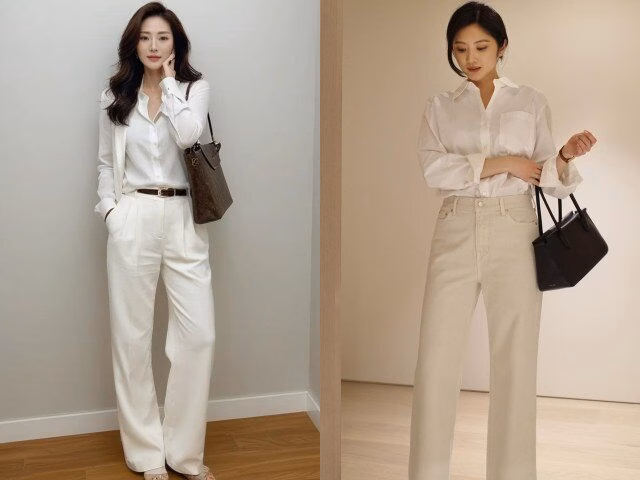 Phong cách tối giản với sắc trắng toàn diện mang lại vẻ ngoài nhẹ nhàng, thanh thoát và cực kỳ thu hút.