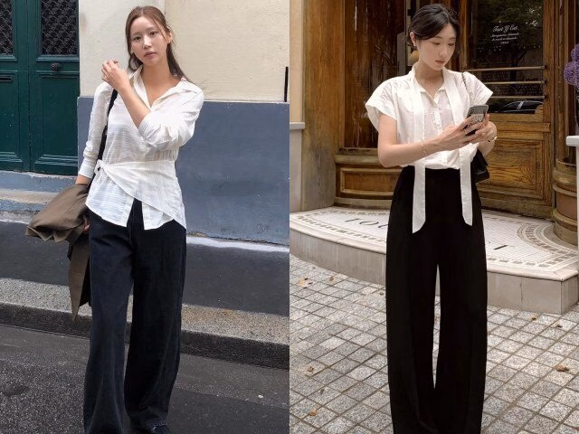 Quần jeans ống đứng khi đi cùng áo trắng tạo nên diện mạo trẻ trung, dễ ứng dụng cho nhiều hoàn cảnh từ đi làm đến đi chơi.