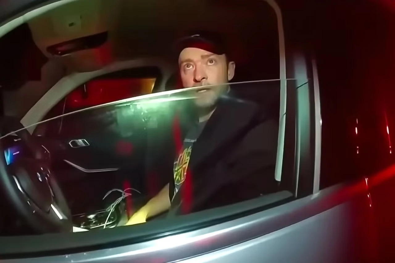 Justin Timberlake bị cảnh sát tóm vì có hành vi say rượu lái xe. Ảnh: Pagesix
