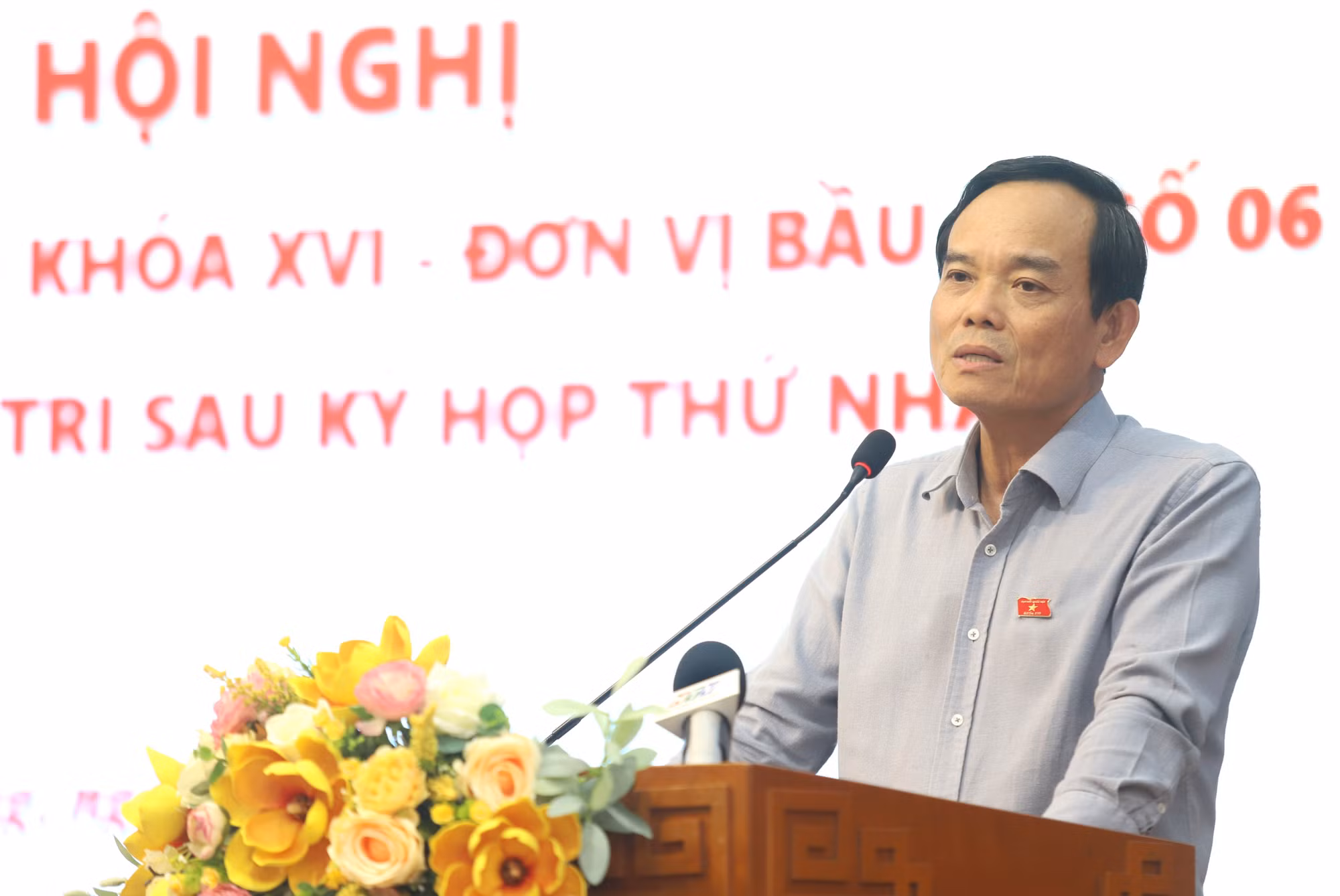 Bí thư Thành ủy TPHCM Trần Lưu Quang nhấn mạnh tầm quan trọng của việc kết nối giao thông đồng bộ.