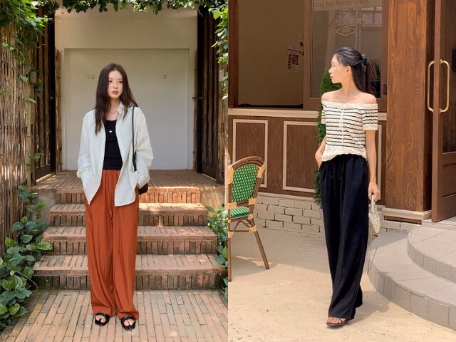 Chất liệu thô đũi nhẹ tênh cùng thiết kế ống rộng là giải pháp tối ưu cho những ngày nắng nóng, phù hợp với lối sống tối giản và hiện đại.