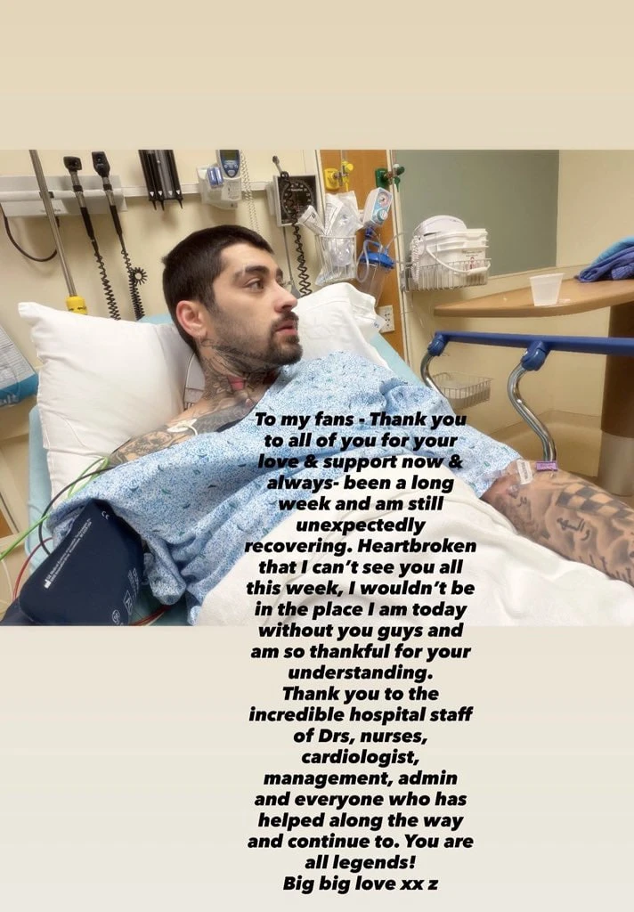 Tâm thư của Zayn Malik trên Instagram Story nhận được sự đồng cảm lớn từ người hâm mộ.